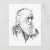 Carte Postale Charles Darwin, l'origine des espèces 1872 (Devant)