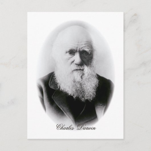 Carte Postale Charles Darwin Vignette (Devant)