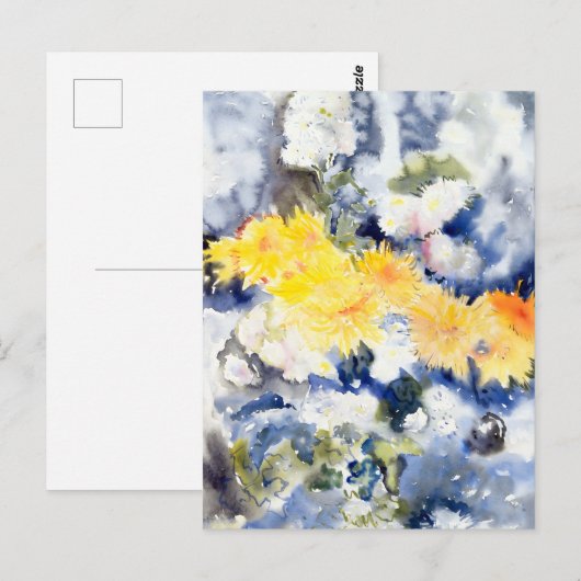 Carte Postale Charles Demuth - Jaune et Bleu (Devant / Derrière)