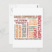 Carte Postale Charles Dickens (Devant / Derrière)