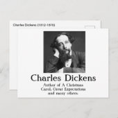 Carte postale Charles Dickens (Devant / Derrière)