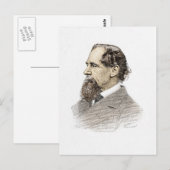Carte Postale Charles Dickens (Devant / Derrière)