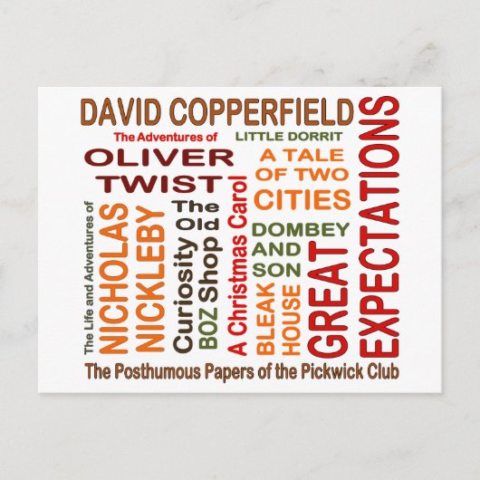 Carte Postale Charles Dickens (Devant)