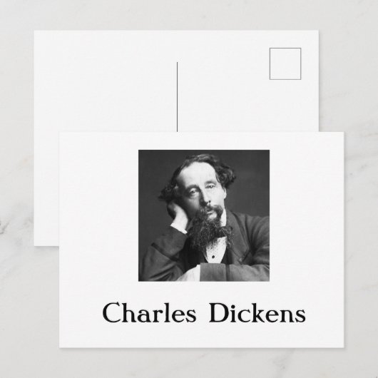 Carte postale Charles Dickens (Devant / Derrière)