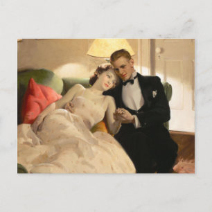 Carte Postale Charles Edward Chambers : Couple romantique