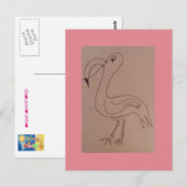 Carte Postale Charles Flamant rose (Devant / Derrière)
