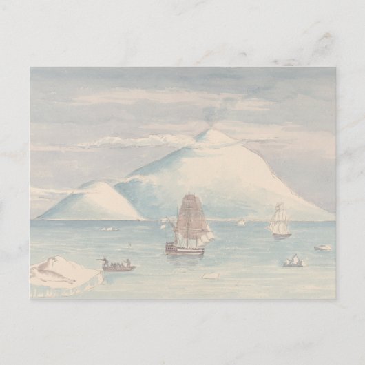 Carte Postale Charles Hamilton Smith - Île Beaufort et Mont (Devant)