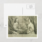 Carte Postale Charles I (1600-49) et Henrietta Maria (1609-69) (Devant / Derrière)