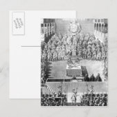 Carte Postale Charles I devant la Haute Cour de justice (Devant / Derrière)