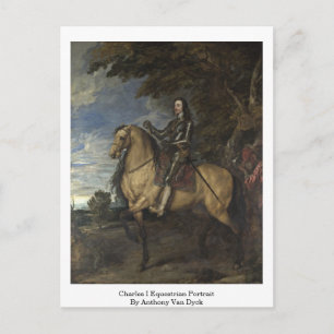 Carte Postale Charles I Portrait Équestre Par Anthony Van Dyck