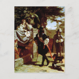 Carte Postale Charles II et Nell Gwynne