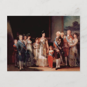 Carte Postale Charles IV d'Espagne et sa famille - Goya