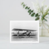 Carte Postale Charles Lindbergh avec le sergent (Debout devant)