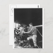 Carte Postale Charles Lindbergh Circa 1927 (Devant / Derrière)
