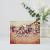 Carte Postale Charles Marion Russell – Fumée d'un .45 (Debout devant)
