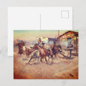 Carte Postale Charles Marion Russell – Fumée d'un .45 (Devant / Derrière)