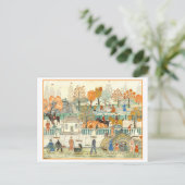 Carte Postale Charles Prendergast Peinture, Central Park à l'aut (Debout devant)