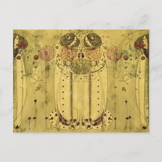 Carte Postale Charles Rennie Mackintosh - La Wassail (Devant)