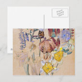 Carte Postale Charles Rennie Mackintosh - Mont Louis - Fleur (Devant / Derrière)