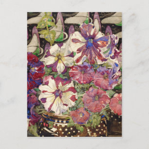 Carte Postale Charles Rennie Mackintosh - Petunias