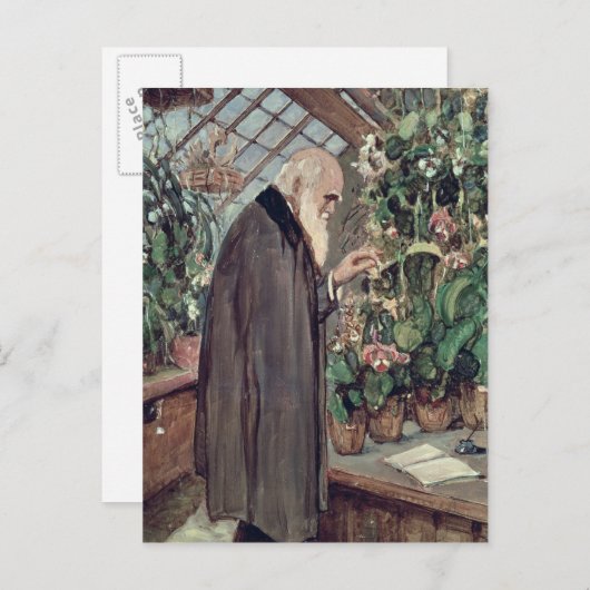 Carte Postale Charles Robert Darwin (Devant / Derrière)