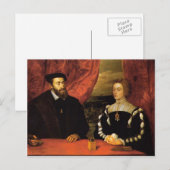 Carte Postale Charles V, Empress Isabella par Peter Rubens (Devant / Derrière)