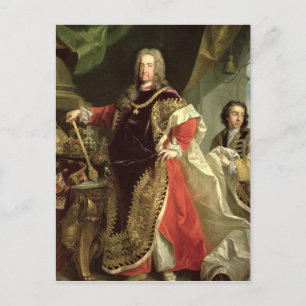 Carte Postale Charles VI, Saint Empereur Romain portant