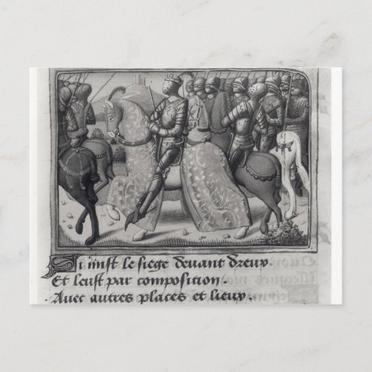 Carte Postale Charles VII et Jeanne d'Arc au siège de (Devant)