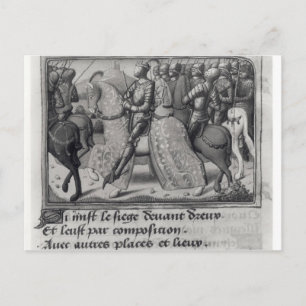 Carte Postale Charles VII et Jeanne d'Arc au siège de
