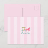 Carte Postale Charleston Carolina Sud Cheval traîné (Devant / Derrière)