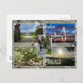 Carte Postale Charleston Caroline du Sud (Devant / Derrière)