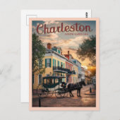 Carte Postale Charleston, Caroline du Sud (Devant / Derrière)
