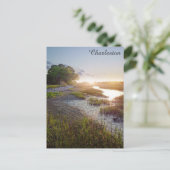 Carte Postale Charleston Caroline du Sud Basse Pays Coucher du s (Debout devant)