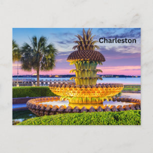 Carte Postale Charleston, Caroline du Sud Belle nuit