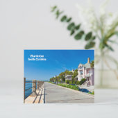 Carte Postale Charleston, Caroline du Sud Belle plage, Jetée (Debout devant)