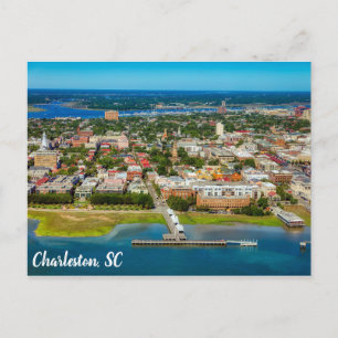 Carte Postale Charleston Caroline du Sud City Skyline Photo