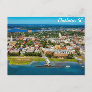 Carte Postale Charleston Caroline du Sud City Skyline Travel