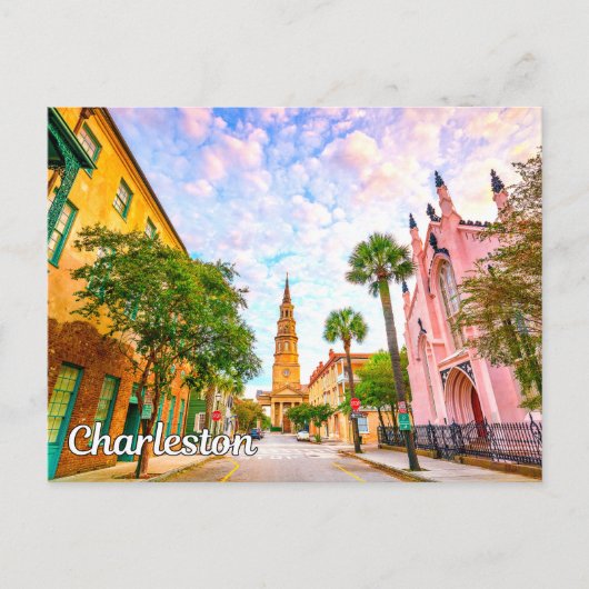 Carte Postale Charleston, Caroline du Sud, États-Unis (Devant)