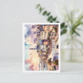 Carte Postale Charleston Caroline du Sud Fameux Lieu aquarelle (Debout devant)