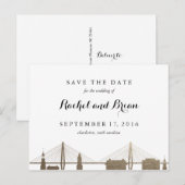 Carte postale Charleston Caroline du Sud Faux Gold (Devant / Derrière)