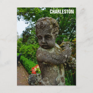 Carte Postale Charleston Caroline du Sud Jardin Cherub
