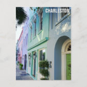 Carte Postale Charleston Caroline du Sud Maisons Rainbow Row (Devant)