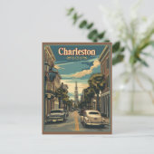 Carte Postale Charleston, Caroline du Sud Retro (Debout devant)