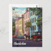 Carte Postale Charleston Caroline du Sud Voyage (Devant / Derrière)