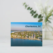 Carte Postale Charleston, Caroline du Sud Vue Baie (Debout devant)
