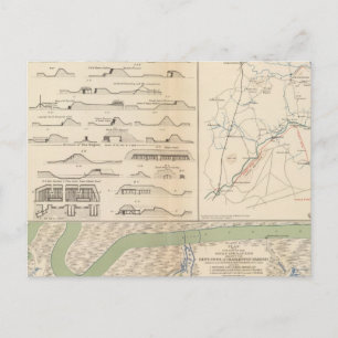 Carte Postale Charleston Harbour, Armée des opérations Potomac