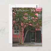 Carte postale Charleston Pink House (Devant / Derrière)