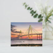 Carte Postale Charleston, pont Sunset de Caroline du Sud (Debout devant)
