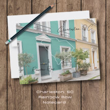 Carte postale Charleston Rainbow Row Caroline du S