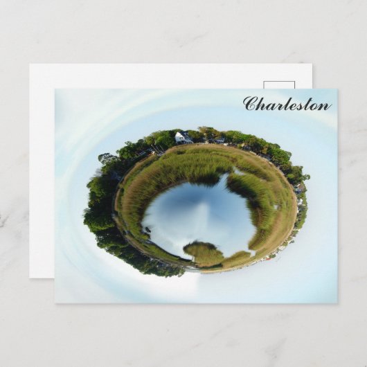 Carte Postale Charleston Sud Carolina Marsh Nature Photo (Devant / Derrière)